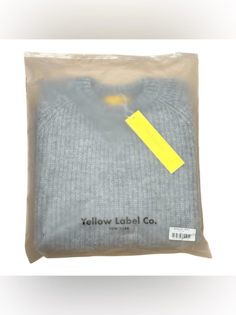 NWT - Yellow Label Co. Mohair Alpaca Sweater Grey Oversized XL / XXL - Picture 4 of 6
